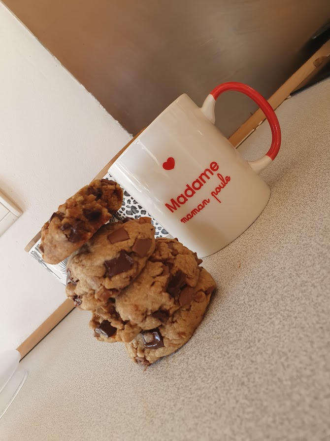 Recette de cookies aux pépites de chocolat